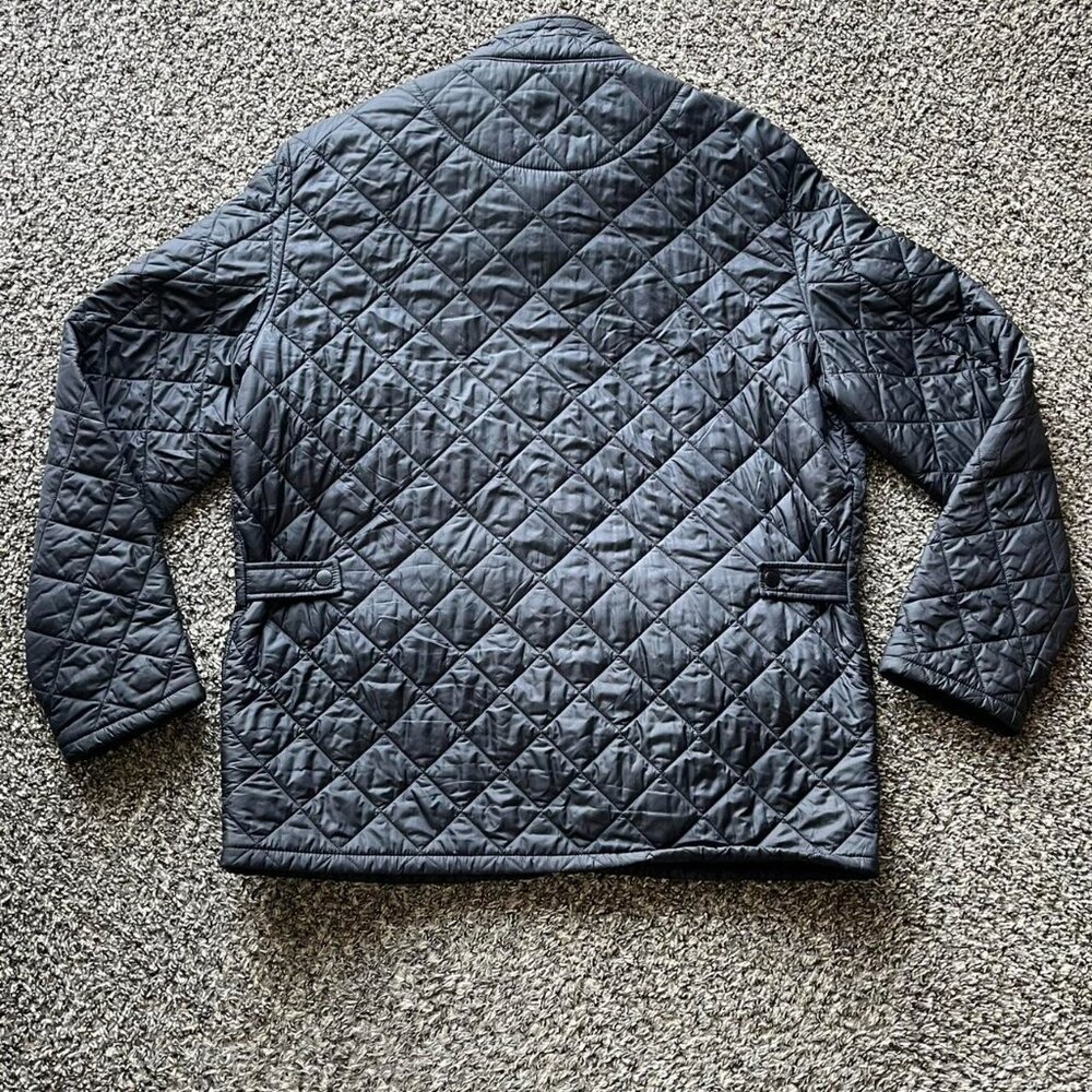 Barbour Black Quilted Jacket Mens XL Quiet Luxury Preppy Coastal Urban Fashion - Picture 5 of 8